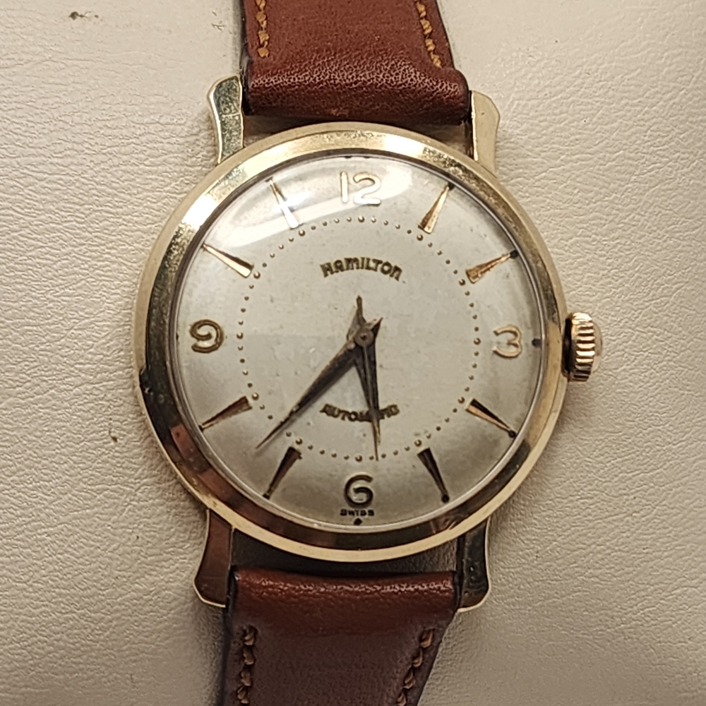 1955 Mens Hamilton Gold K351 Vintage Watch Running Gem